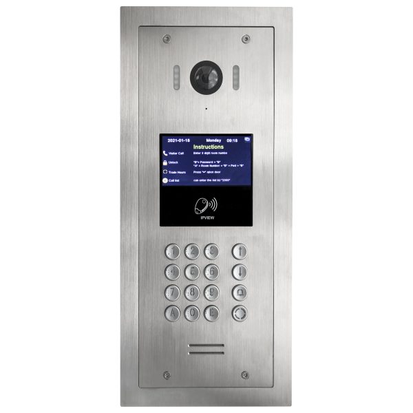 IPVIEW IP Video Monitor Door Entry – Hardwired